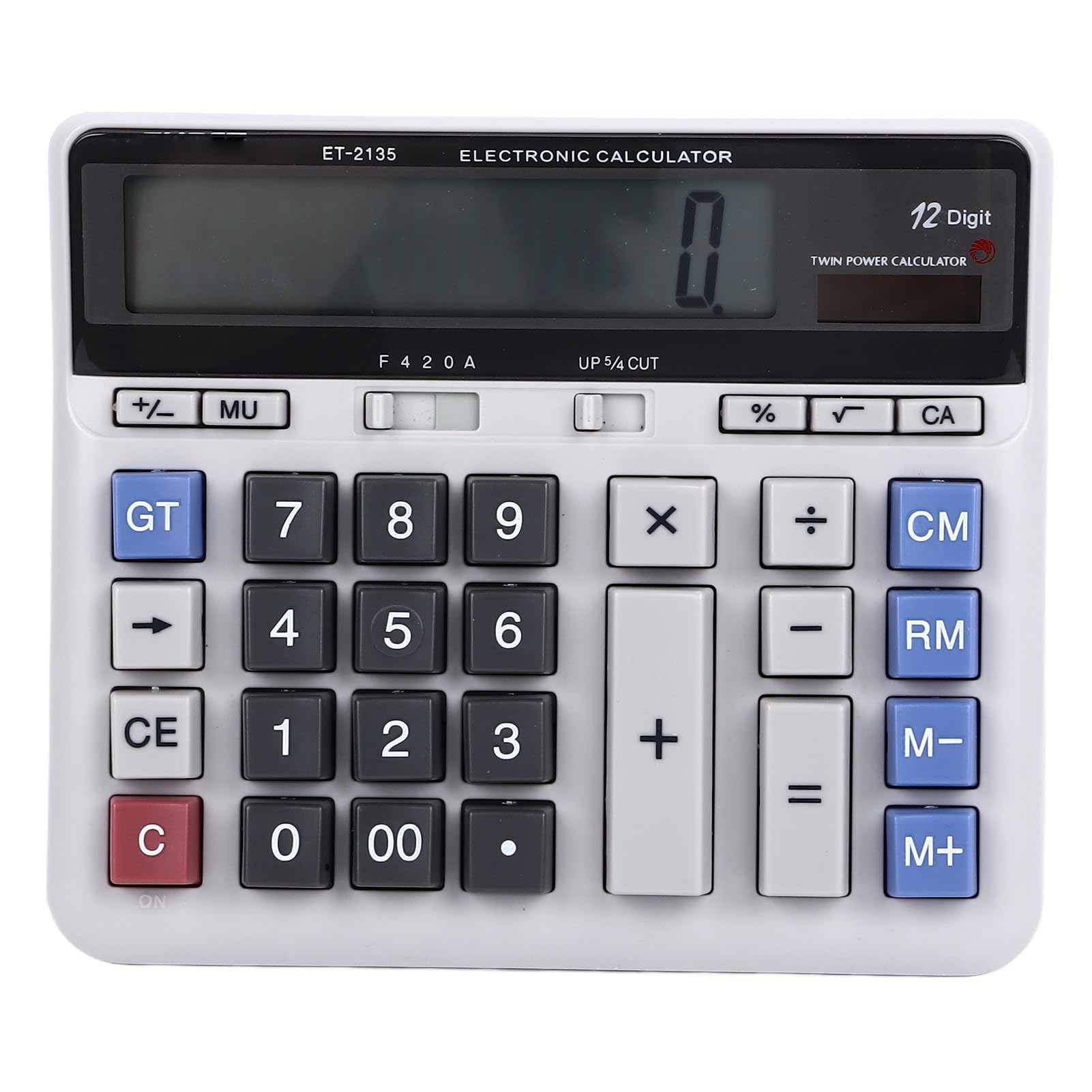 Calculadora solar con pantalla LCD grande y función estándar para contabilidad financiera