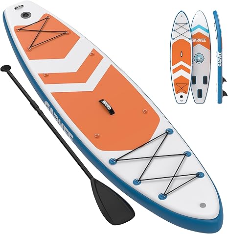 Inflatable Paddle Board for Adults, 10'6"/11" Inflatable Stand Up Paddle Board with Premium Accessories, Non-Slip EVA Deck, Ultra-Light Carry Bag, Pump, SUP Board for Adult