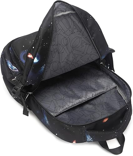 Miniatura 4 de Mochila escolar para niños, bolsa de libros para el espacio exterior con lonchera 3 en 1, Con color, Mochilas Daypack