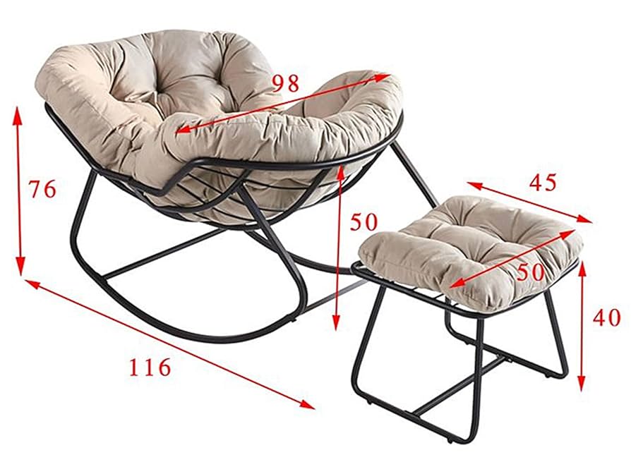 Amazon｜ロッキングチェア 楽椅子 揺れる椅子 ムーンチェア