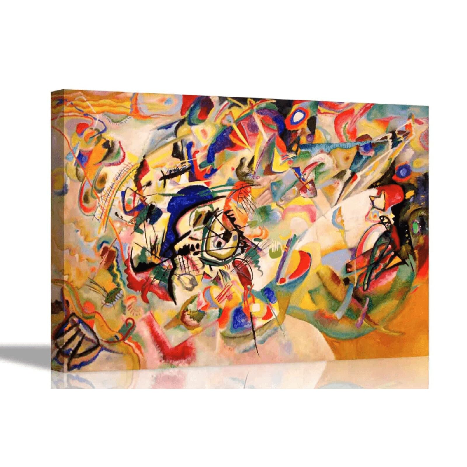 Toile Kandinsky Composition 40x64cm cadre intérieur pour salon - 8