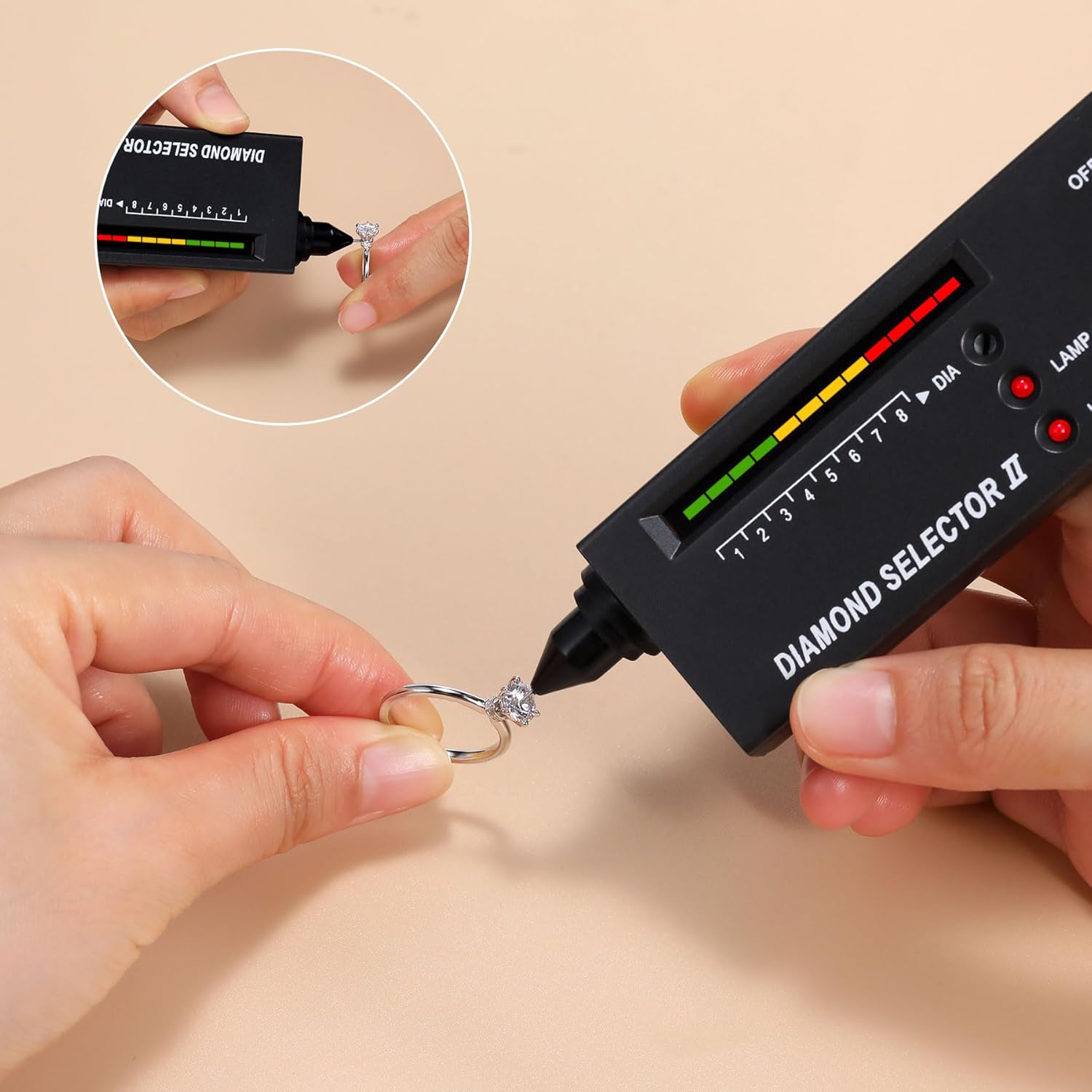 1CT Moissanite Engagement Ring for Women 6 Prongs Round Cut Solitaire Ring 925 Sterling Silver D Color VVS1 Wedding Promise Ring for Her - Image 6