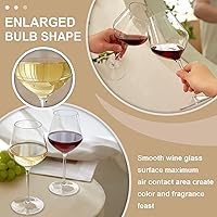 Vista 4 de MICHLEY Copas de vino flotantes para piscina, irrompibles, de plástico Tritan con tallo junto a la piscina, tazas flotantes de 18.5 onzas, aptas