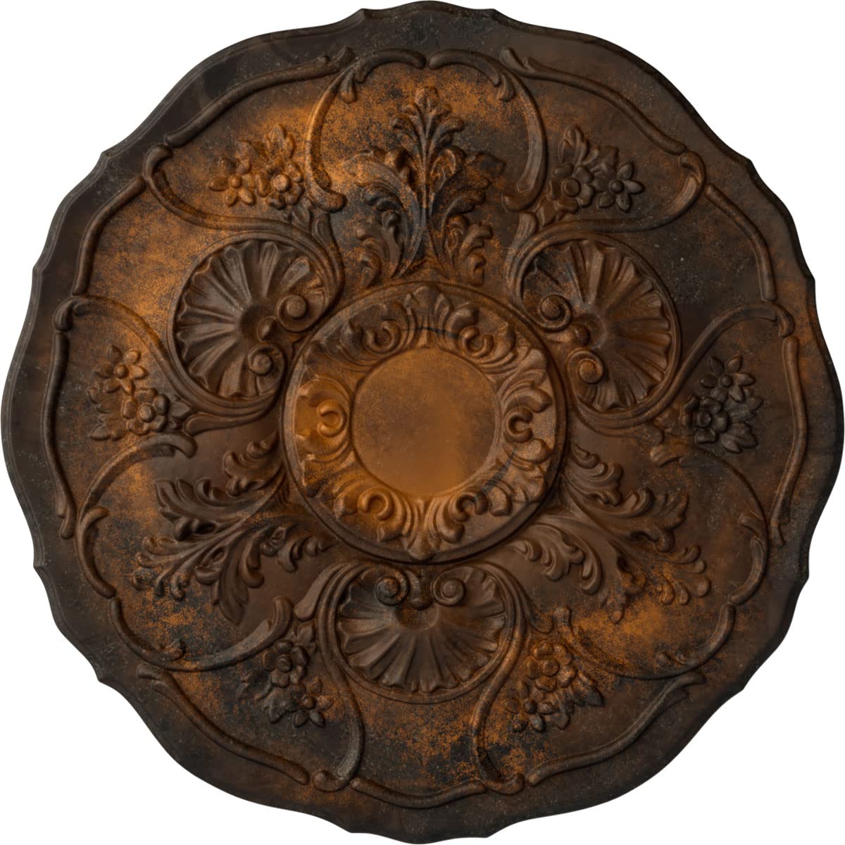 Ekena Millwork CM22CNRUS Cornelia Ceiling Medallion, 22-1/2 x 1-1/2, Rust