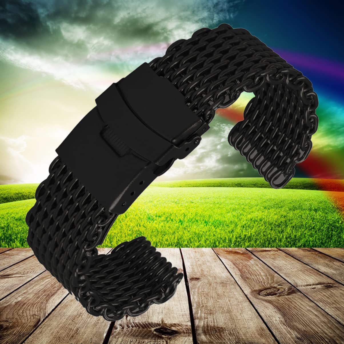 GALPADA 2 Pezzi Nastro Rosso Settimana Bracciali All'Ingrosso Mens Cinturino In Acciaio Inossidabile Cinturino In Metallo In Metallo Cinturini Per Orologi Orologio Da 20 Mm
