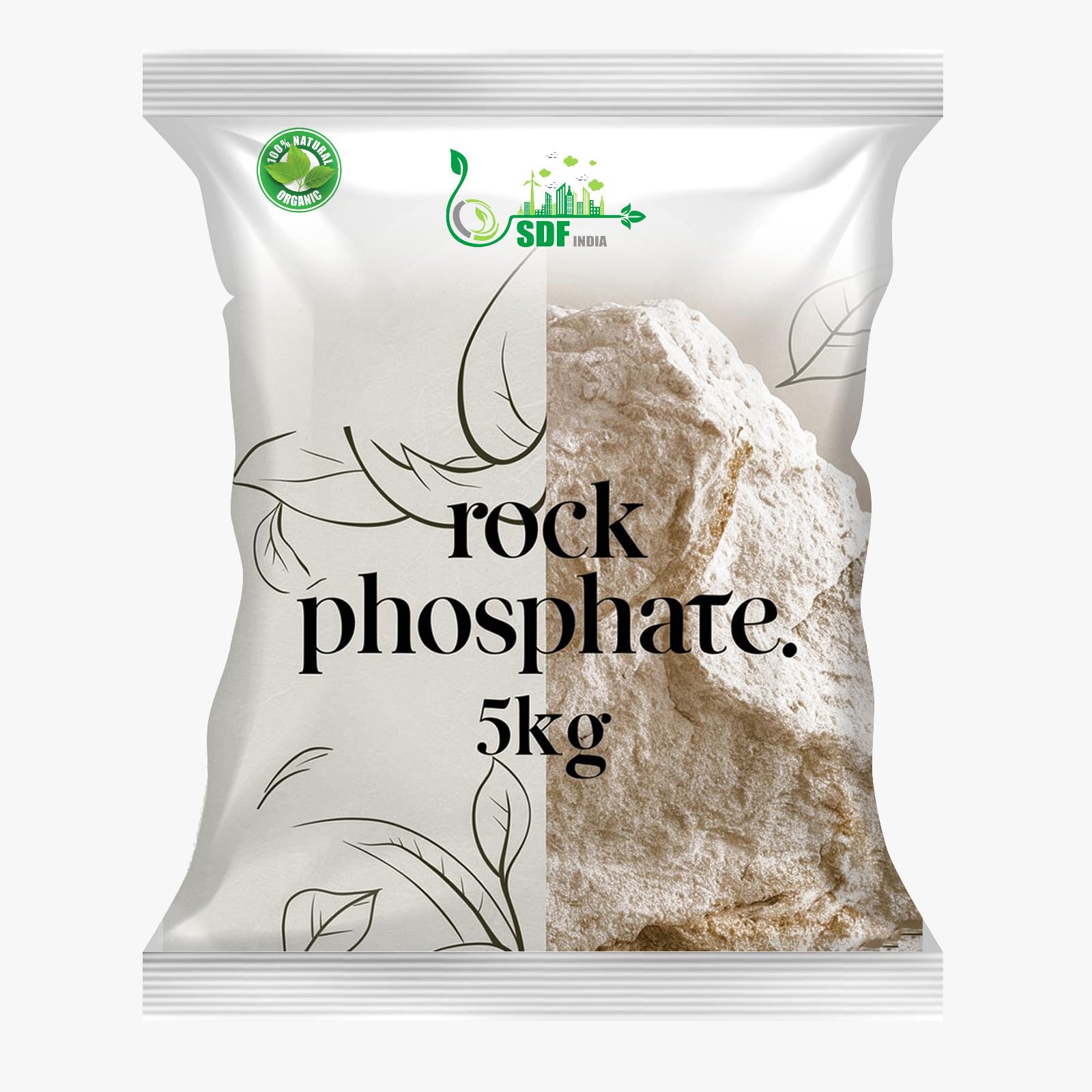 SDF Rock Phosphate Fertilizer for All Plants 5 Kg All Purpose Crushed Powder for Fruiting and Flowering Plants-image-18