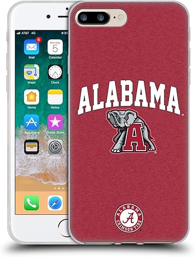 Miniatura 258 de Head Case Designs Funda de gel con logotipo oficial de la Universidad de Alabama UA [protección de grado militar] compatible con Apple iPhone 11