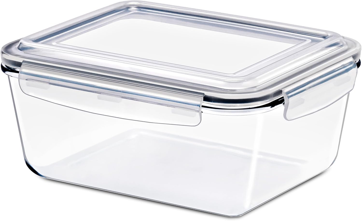 Sorbus Large Glass Food Storage Container with Airtight Locking Lid – 101.4 oz / 3L Large Glass Container, Oven Microwave Freezer Safe, Leak-Proof