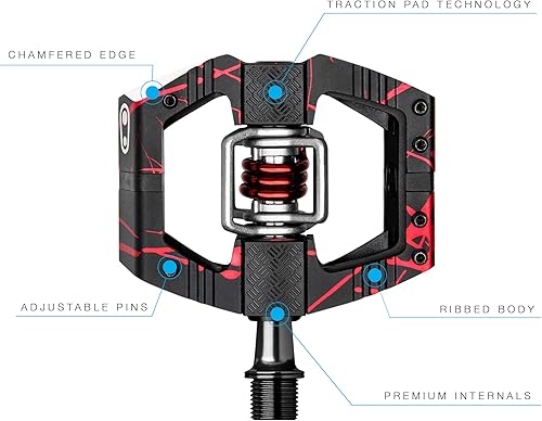 Miniatura 8 de Crankbrothers Mallet E Mountain Bike Pedals - Splatter Collection - MTB Enduro Optimized Platform - Clip-in System Pair of Bicycle Mountain Bike