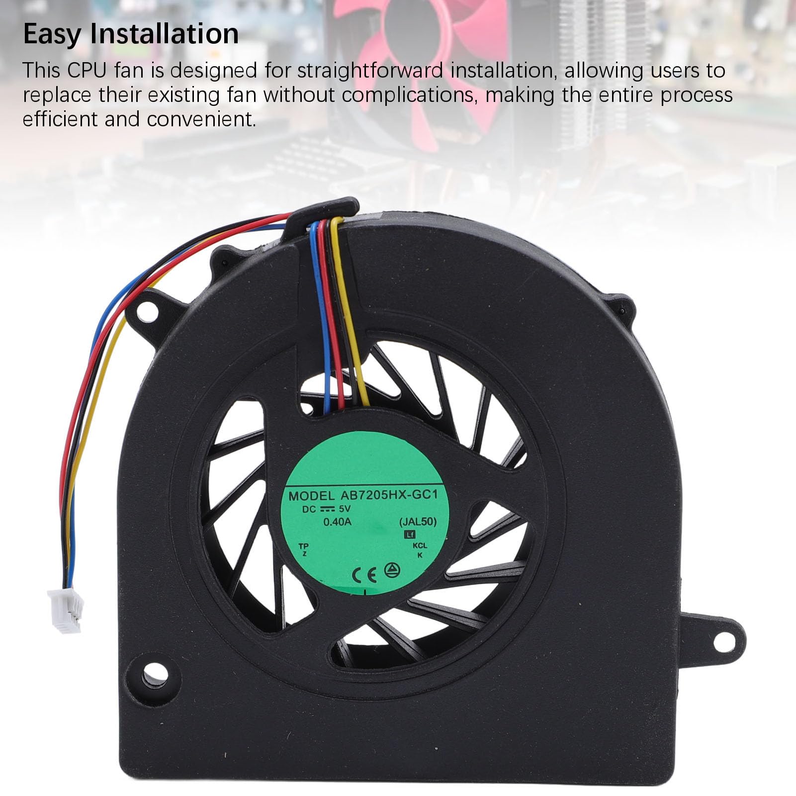 GOWENIC Laptop Cooler CPU per IdeaPad G460, G470, Z460, Z465, Z560, Z565, Ventola di Raffreddamento Sostitutivo con Lega di Alluminio, Facile Progettazione di Installazione