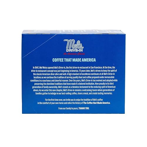 Miniatura 7 de Mel's Drive-In 75th Anniversary Limited Edition Diner Blend - Café tostado oscuro arábica, cápsulas compatibles con cafeteras Keurig K-Cup, 24