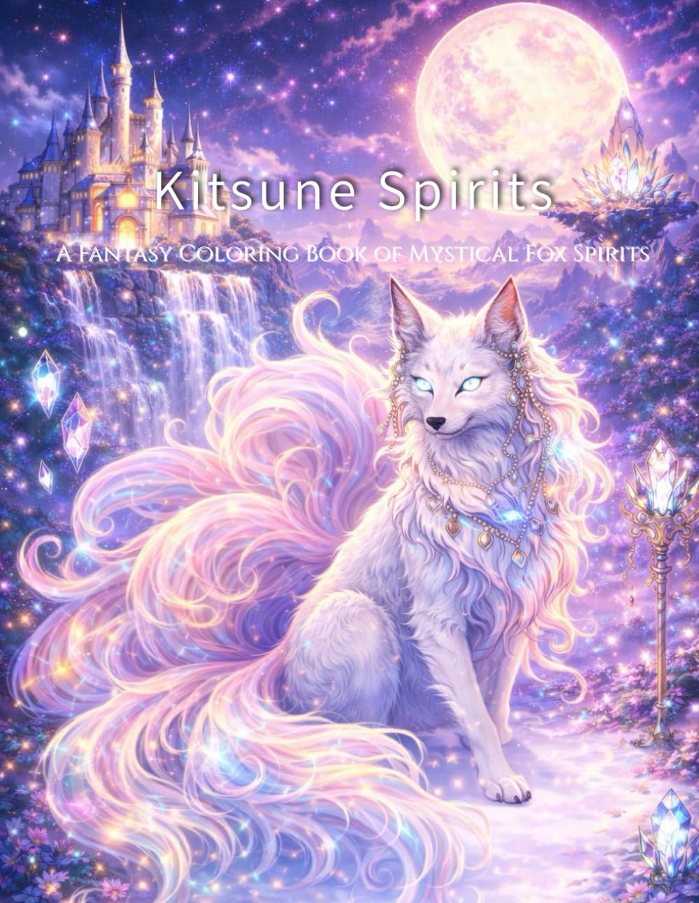 Kitsune Spirits: A Fantasy Coloring Book of Mystical Fox Spirits