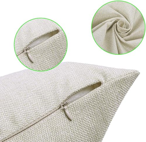 Miniatura 3 de Smilyard Fundas de almohada adorables animales, conejo, libélula funda de almohada decorativa de algodón y lino, fundas de almohada cuadradas para