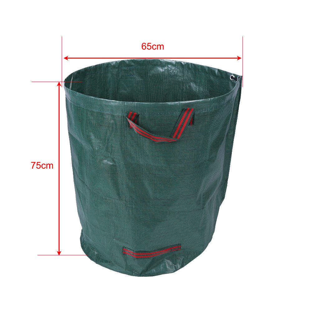 4 szt. 270L torby ogrodowe na trawnik, przenośna duża tkana torba ogrodowa, składana torba ogrodowa na odpady śmieci recykling trawy