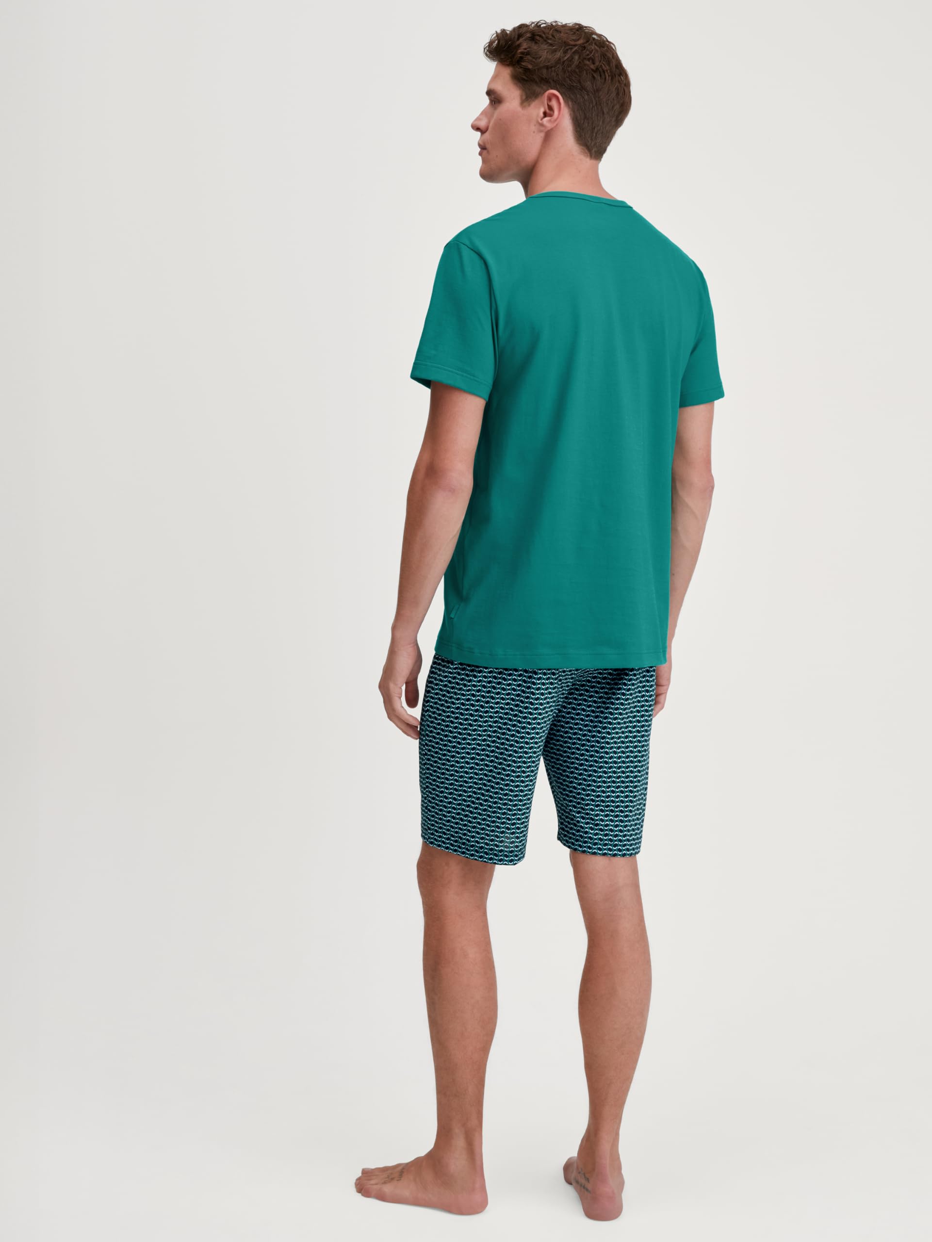 CALIDA Cotton Special Kurz-Pyjama Herren | Schlafanzug aus 100% Baumwolle