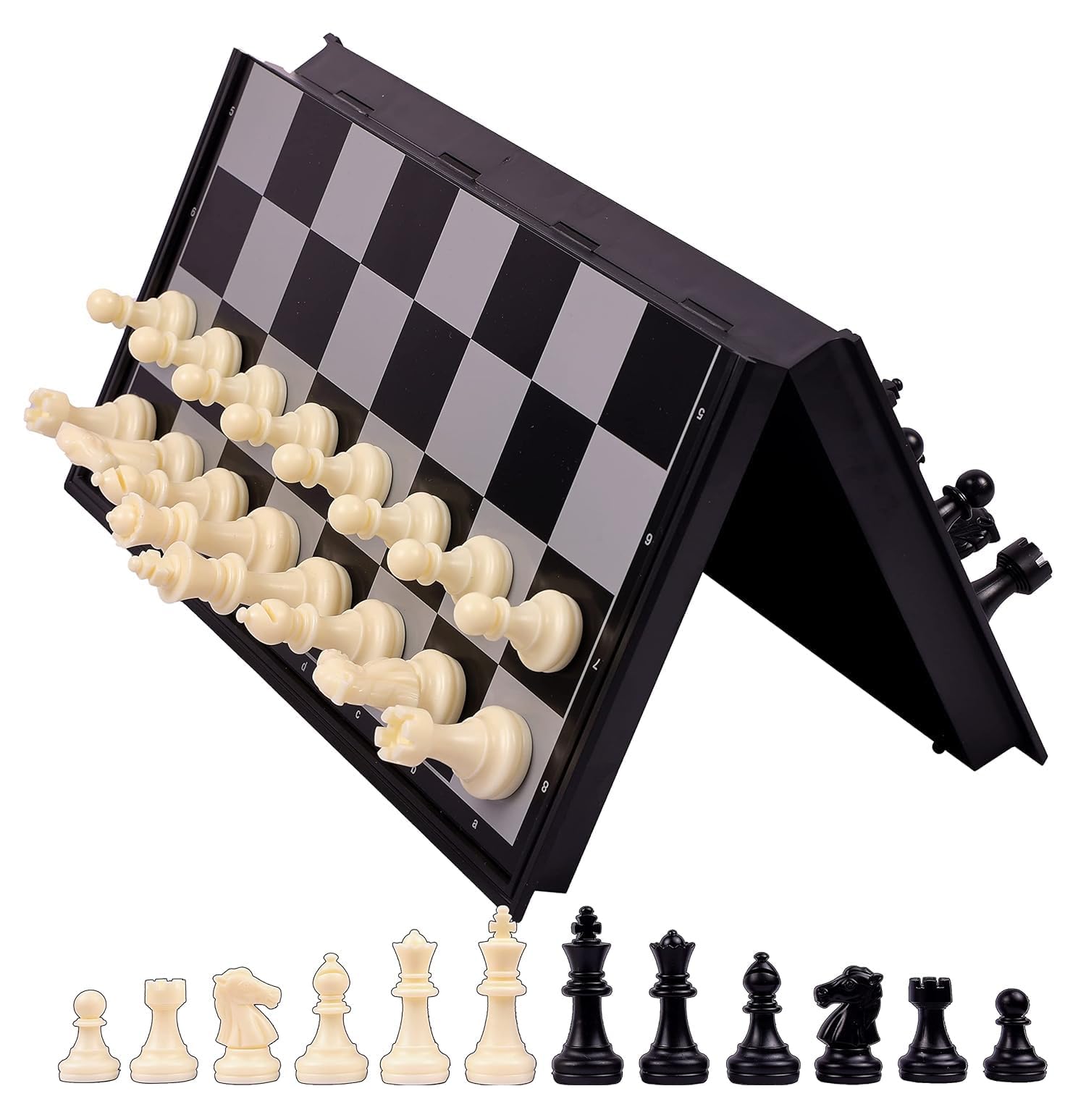 Synlark® Chess Board 10.5x10.5 Magnetic Chessboard Game Set with Folding Travel Portable Case Travel Chessgame Premium Classic Pieces Prefect Gift for Kids and Adults - 1 Pcs (Black) (B0D7C8GTB7) Amazon Price History, Amazon Price Tracker