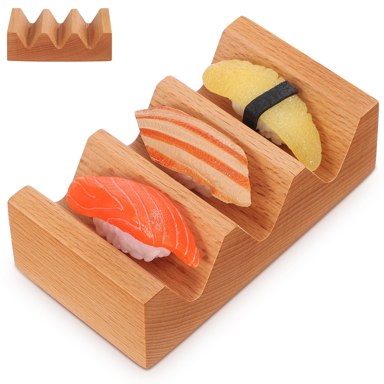 Plateau de service de cuisine japonaise en bois pour des soirées sushis réussies