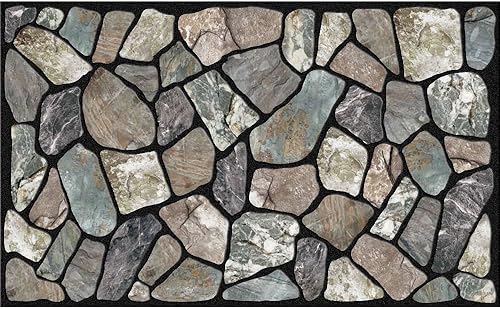 Apache Mills Masterpiece - Felpudo con flores salvajes y la frase Live Love Laugh Losa Losa