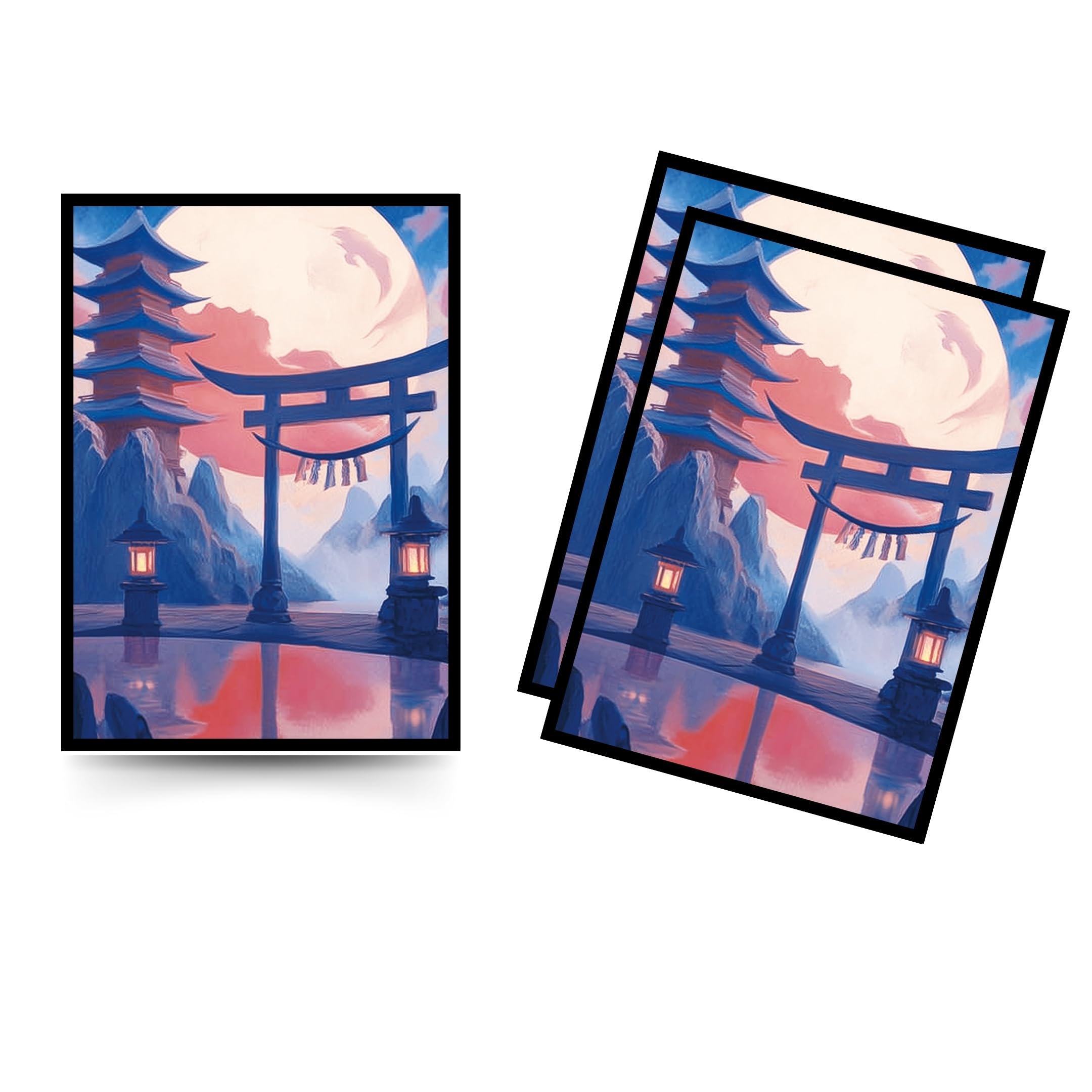 Trading Card Sleeves, 100 Count, Smooth Matte Art Back & Clear Front (66 x 92 mm), Fits Standard Cards, MTG