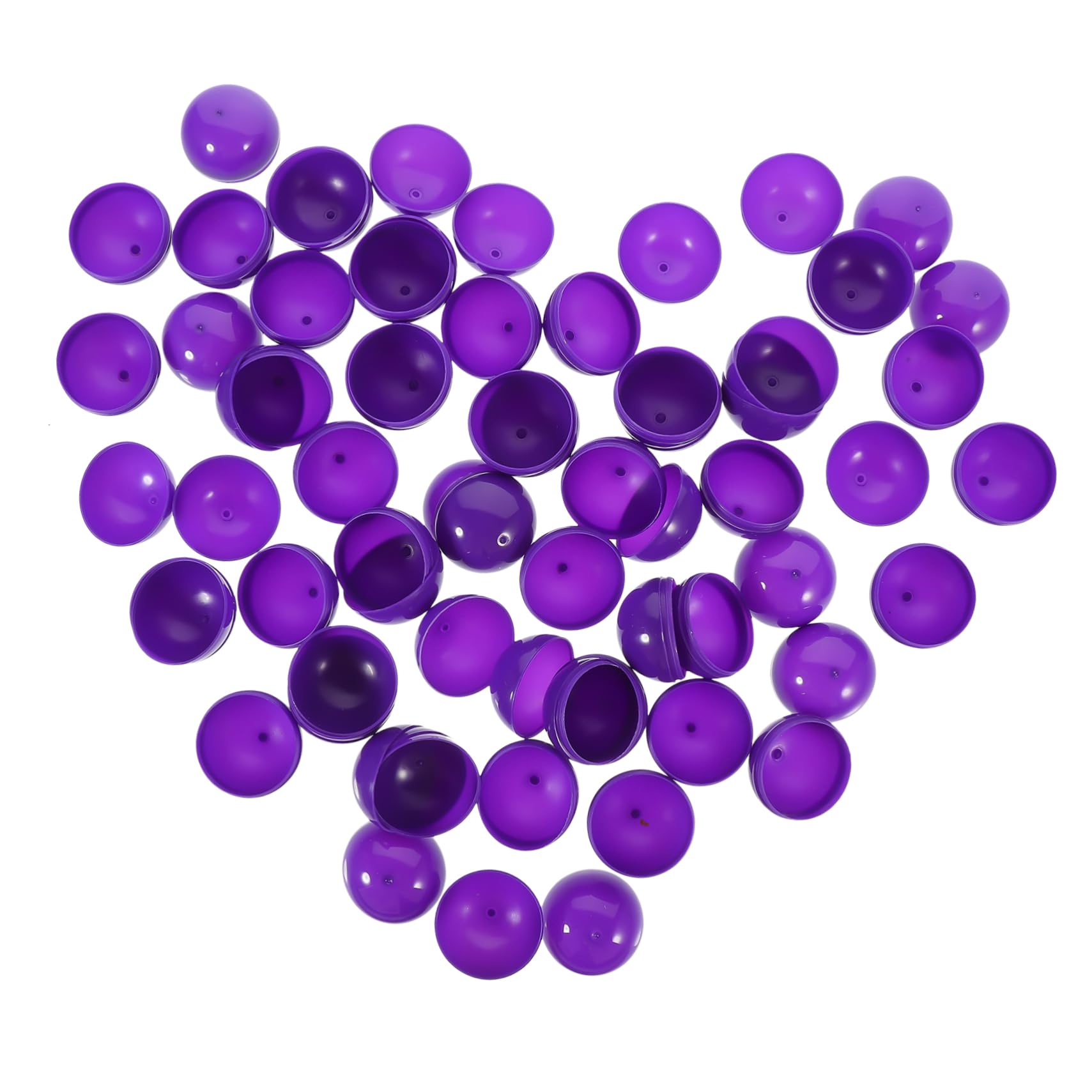 OKUMEYR Set of 50 Plastic Balls Purple Big Bingo Balls for Picking Games Raffle Drawing Party Supplies