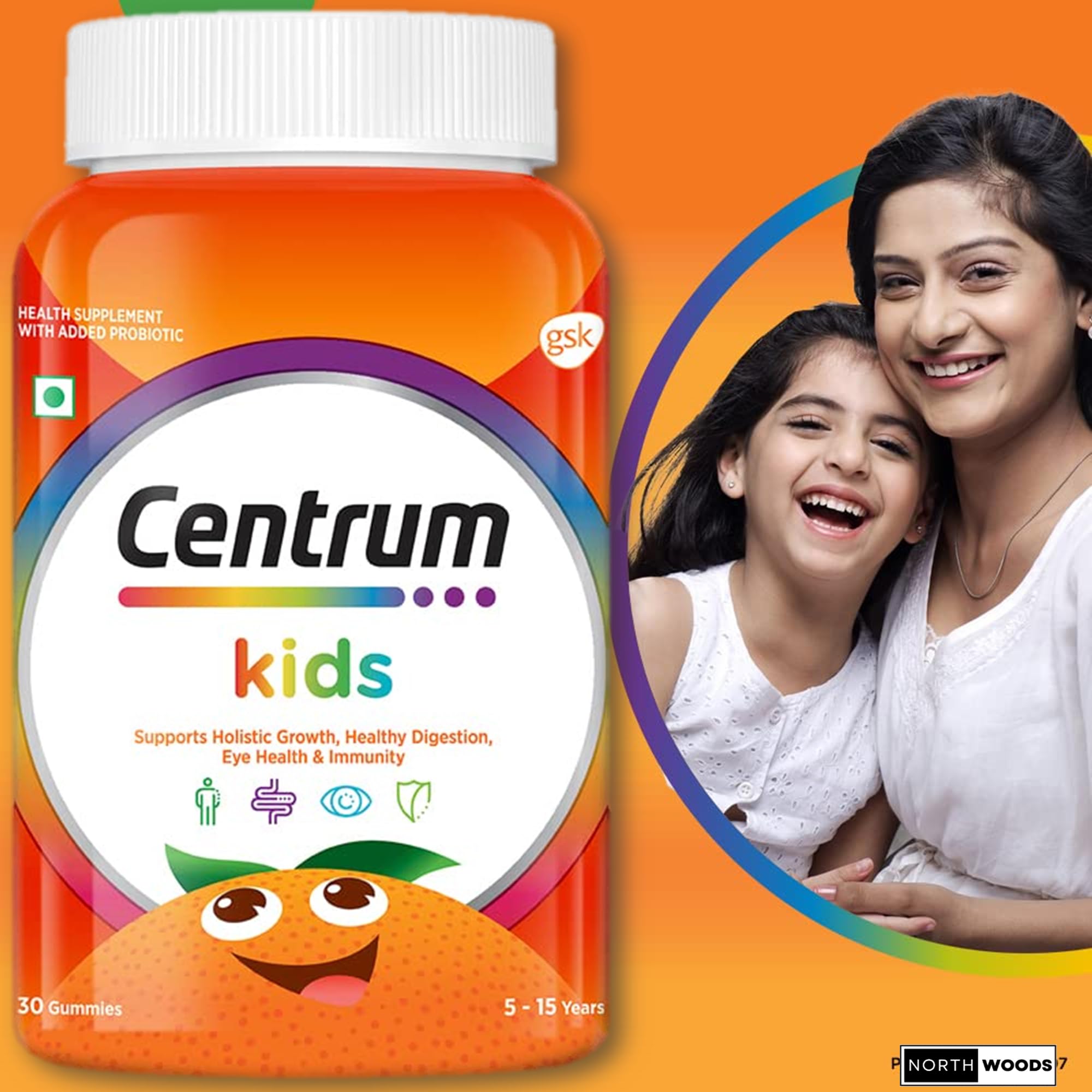 Centrum Kids Multivitamins Gummies with Calcium & Iron, Kids Growth Fuel Gummies Tablets, Worlds No.1 Multivitamin with Probiotics,(Veg) 30 Gummies (B0DGFNQV5J) Amazon Price History, Amazon Price Tracker