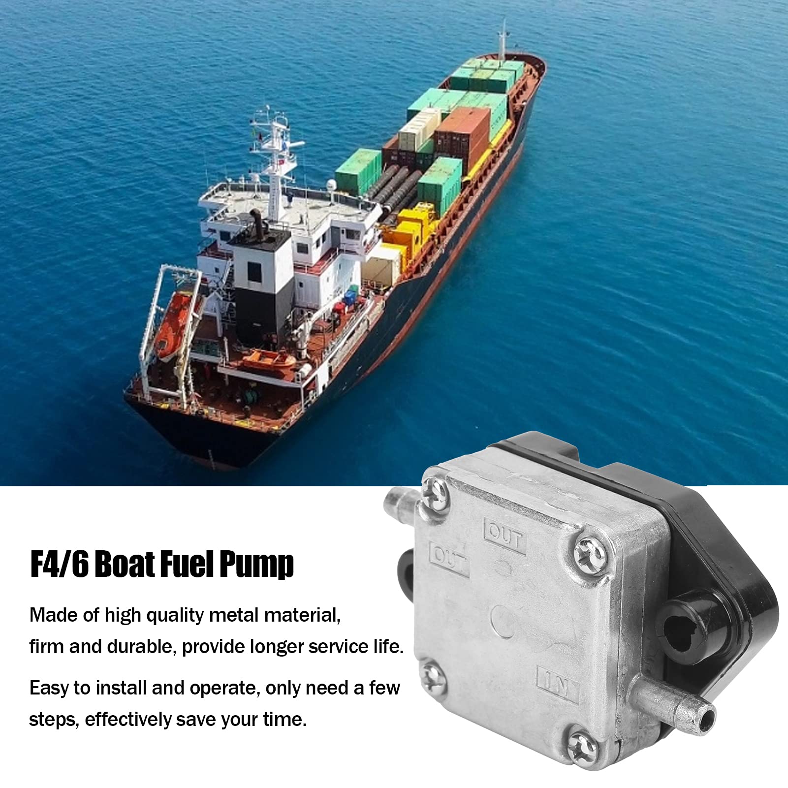 01 Kraftstoffpumpe für Yamaha, F4/6 Bootskraftstoffpumpe bedienen für Außenbordmotor