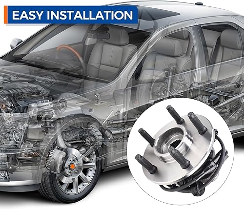 Miniatura 3 de PAROD Par 515003 Conjunto de rodamiento de cubo de rueda delantera para Mercury Mountaineer 1997-2001, Ford Explorer 1995-2001, Ranger 2001-2009,