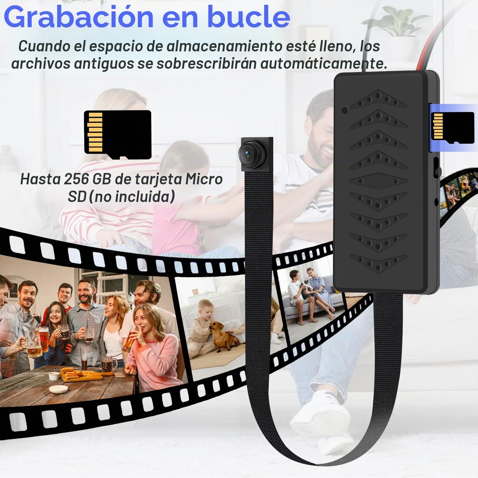 Cámara Espía WiFi,Mini Cámara Oculta camufladas para Oficina Interior | 1080P Micro Cámara,5 GHz /2,4 GHz, Sensor de Movimiento, 6H Larga Duración ,APP