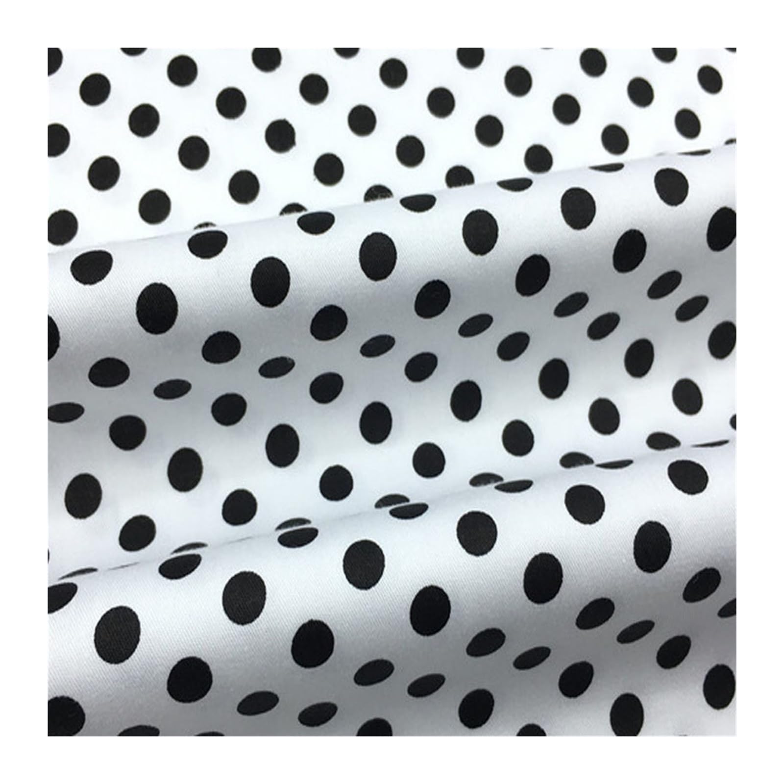 HKSDKABOP Cotton Polka Dot Fabric Dress Home Decor Multicolor 50cm(Color 2)