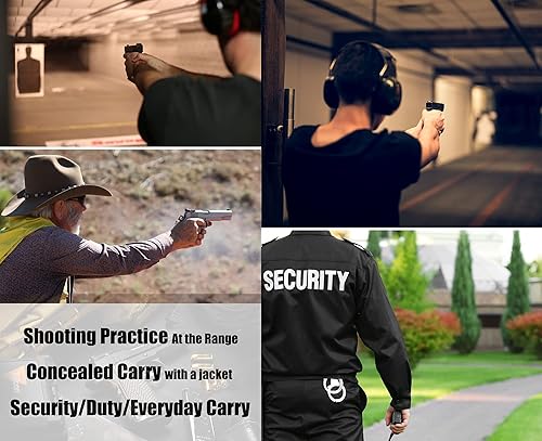 Miniatura 8 de Funda para pistola compatible con Sig Sauer P365, Sig P365XL, Sig P365 SAS, Sig P365X (no para P365X MacroRomeoZero), funda OWB, retención ajustable