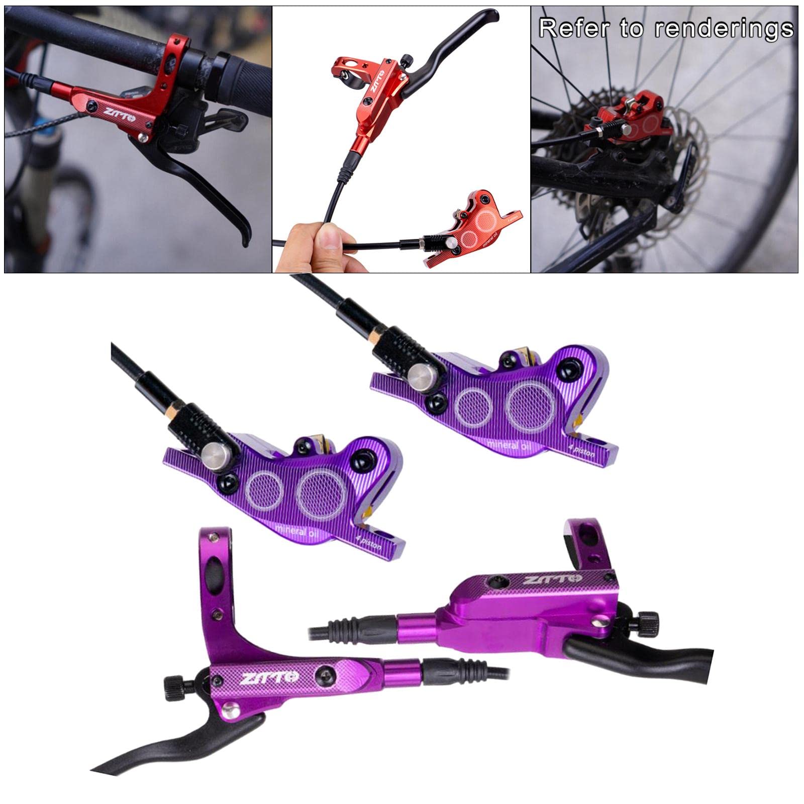 Fityle Scheibenbremssattel Für Fahrrad – Mechanisch, Line Pull, Für 160/140 Mm Oder 180/160 Mm Scheiben