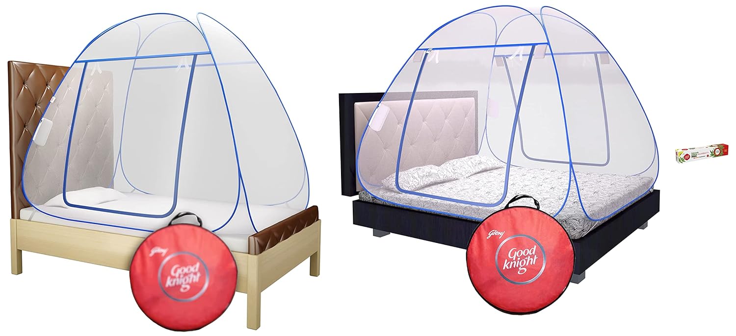 Good knight Mosquito Net for Double Bed, KingSize, Strong 30GSM net