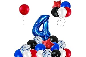 Spiderman Balloons 4th Birthday Party Decoration 24PCS