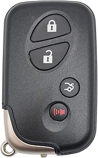 4 Buttons Replacement Key Fob Cover Case fit for Lexus ES RX is LS NX GS ES350 GS300 GS350 GS430 GS450h ISC IS250 IS350 LS460 LS600h Keyless Entry Key Fob