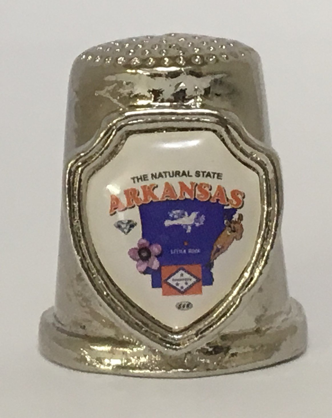 Souvenir Thimble - Arkansas - AR