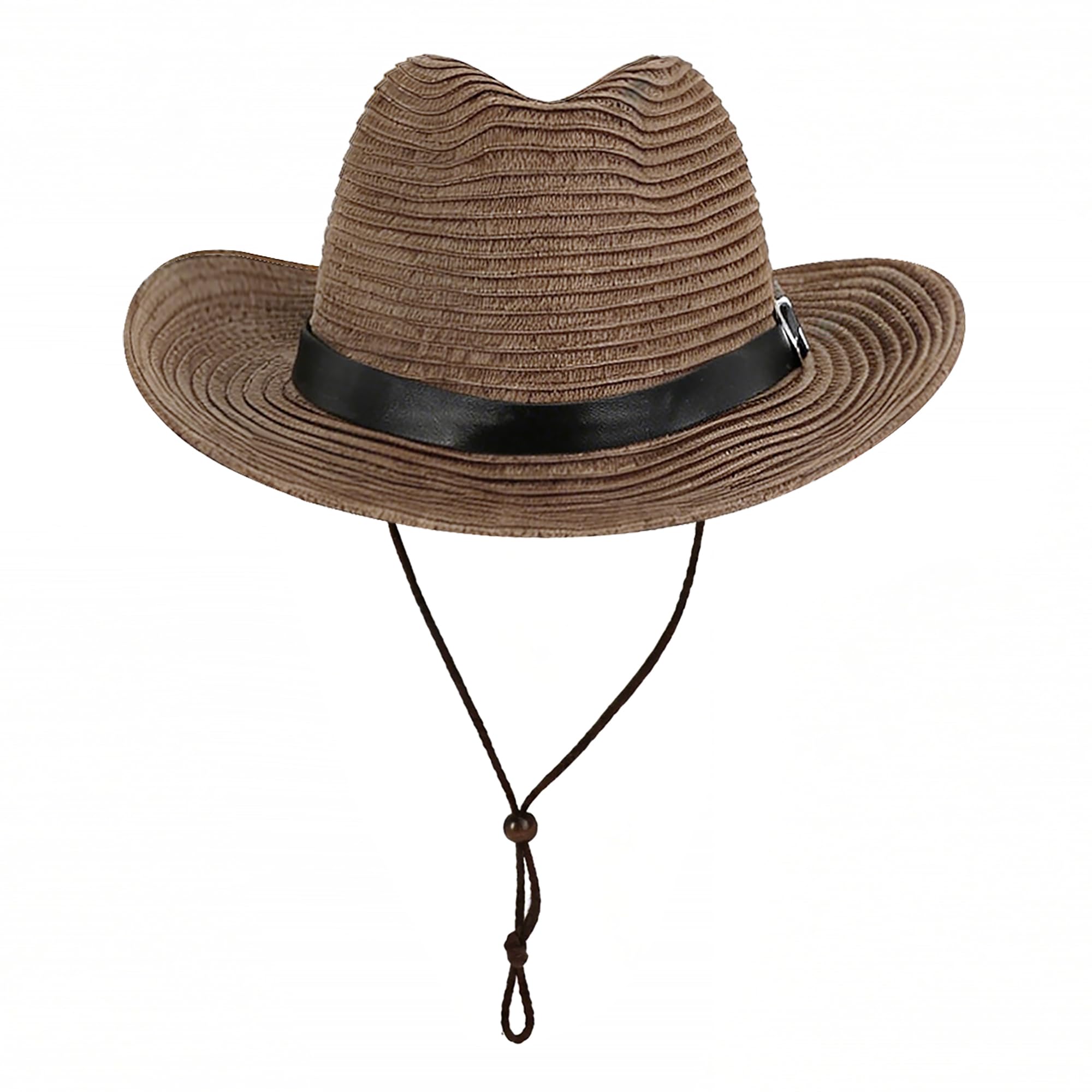 Chapeau de paille occidental pour enfant - Chapeau de soleil - Chapeau de plage - Chapeau de jazz - Protection solaire - Anti-ultraviolet - Chapeau d'extérieur de 3 à 8 ans