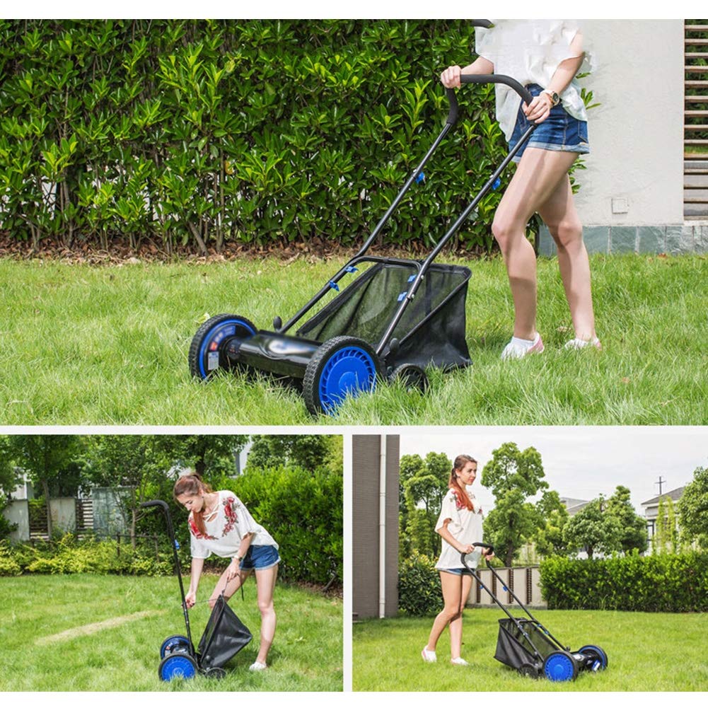 AIZYR Cortacésped De Mano, Cortacésped Manual De Jardín Push-On Sin Energía Energía Ahorro Y Protección del Medio Ambiente