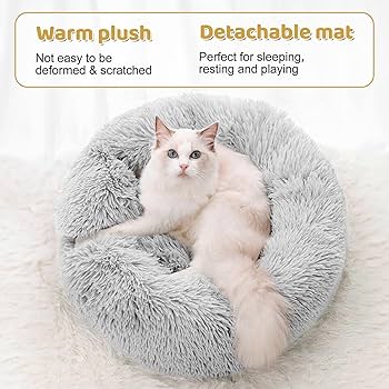 Cat Donut Tunnel Odoland Large Cat Tunnel With Plush Bed Multifunctional Foldable Cattasaurus Peekaboo Cat Cave