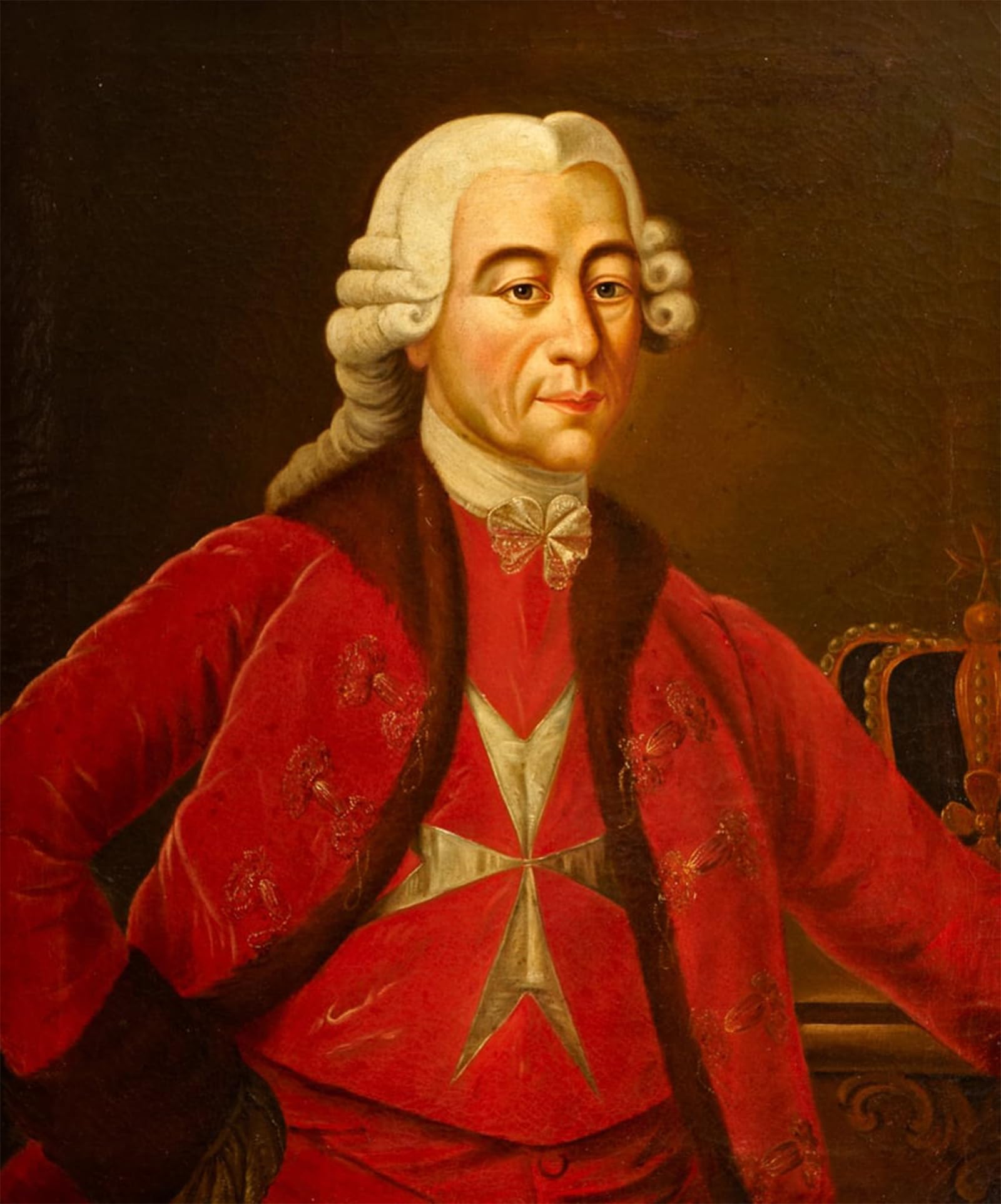 ARTXLXXBN Famous Prints Artwork Pictures Poster Painting Art Grand Master Emmanuel De Rohan by Antoine De Favray Artwork Landscape Pictures for Home Decor 60x90cm