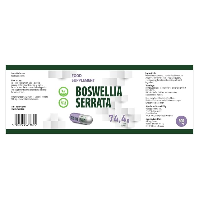 Foto 7 de 7 de Hepatica Boswellia Serrata (Incienso Indio) 5.000 mg Equivalente
