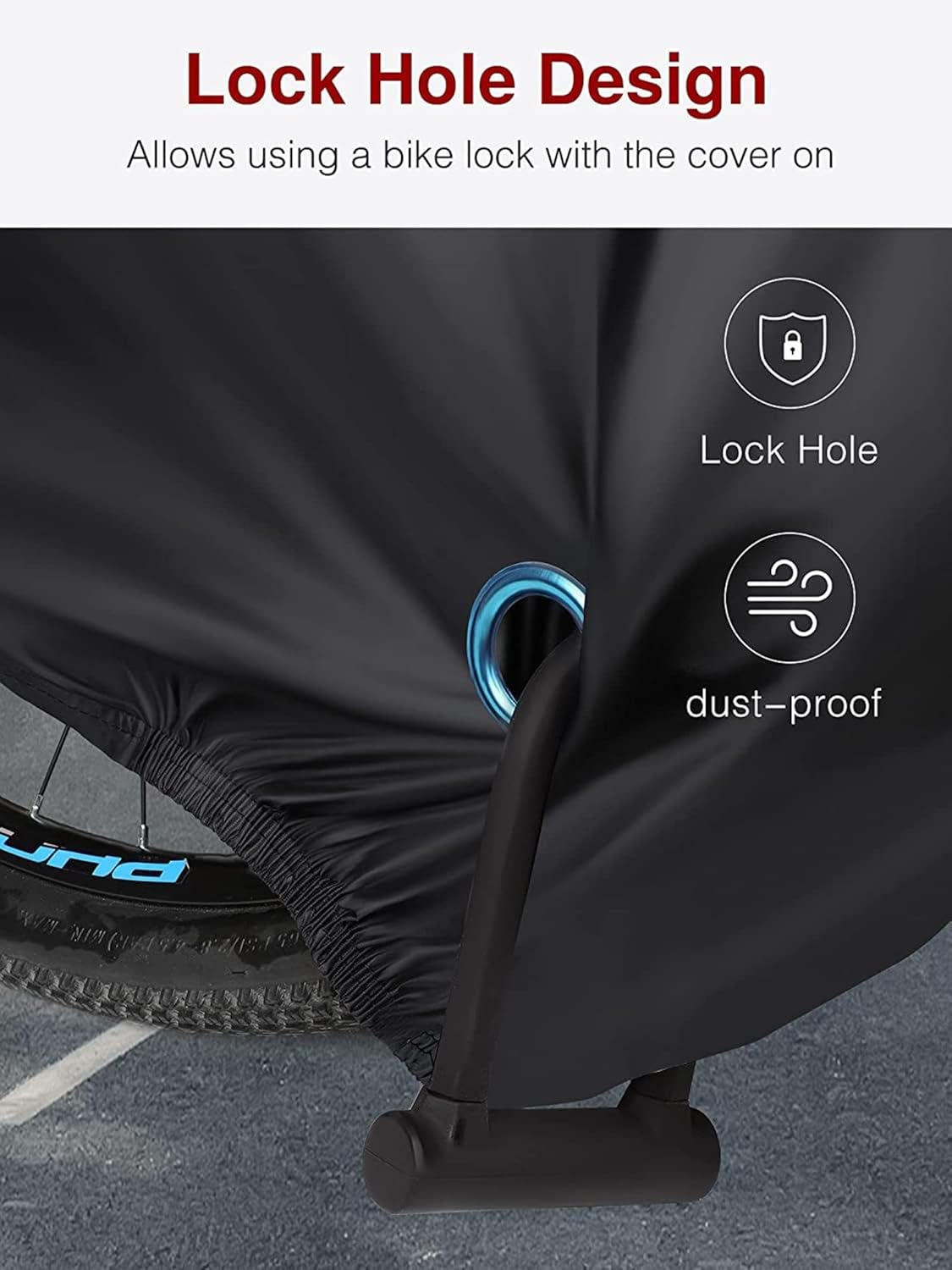 バイクカバー アウトドア、マウンテンバイク折りたたみ自転車カバー、防塵・防水カーカバー(ブラック、13.3&times;82.7&times;27.6インチ