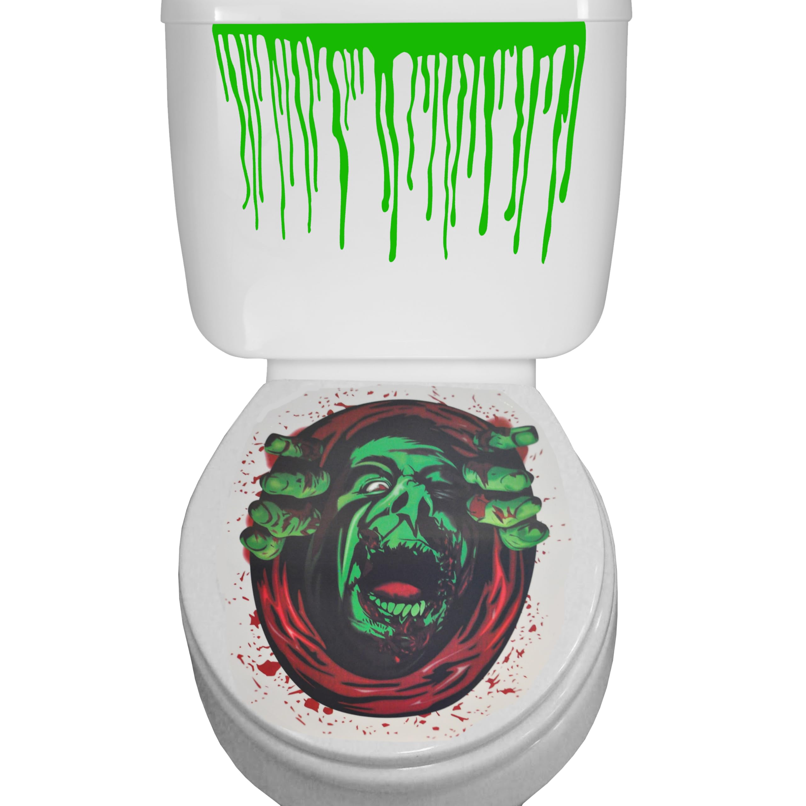 Komonee Zombie Man Halloween Toilet Seat Vinyl Sticker Decoration Bathroom Cover Scary Fancy Dress Horror Party