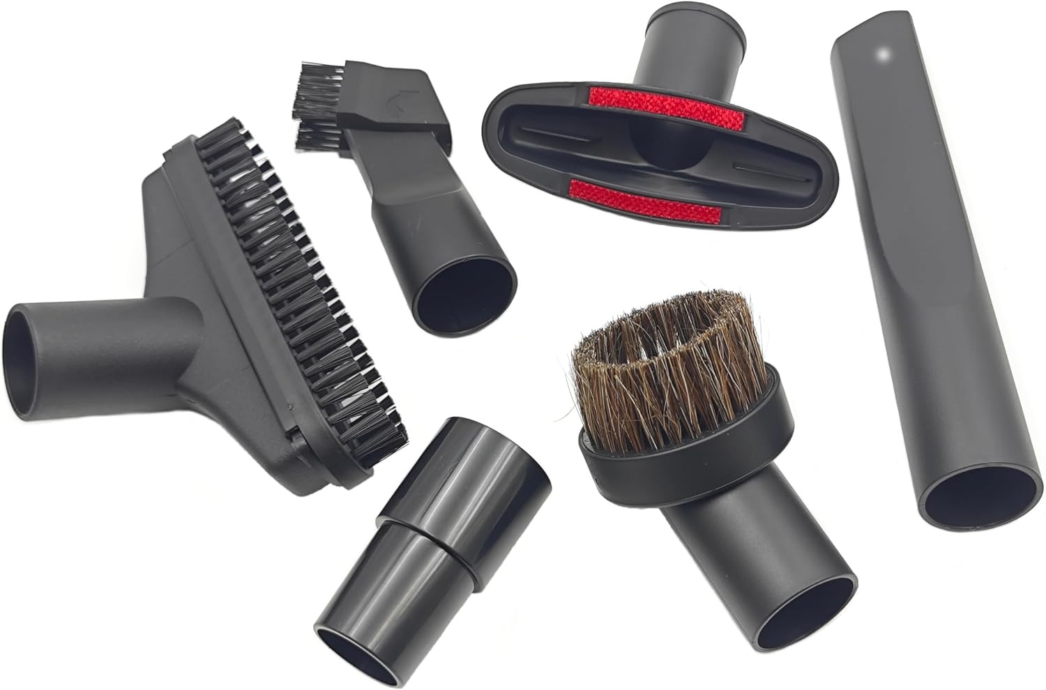 TITISKIN 32mm (1-1/4 inch) &35mm (1-3/8 inch) Vacuum Attachments-Vacuum Cleaner Accessories Brush Kit Fits Vacuum Cleaner (6pcs)