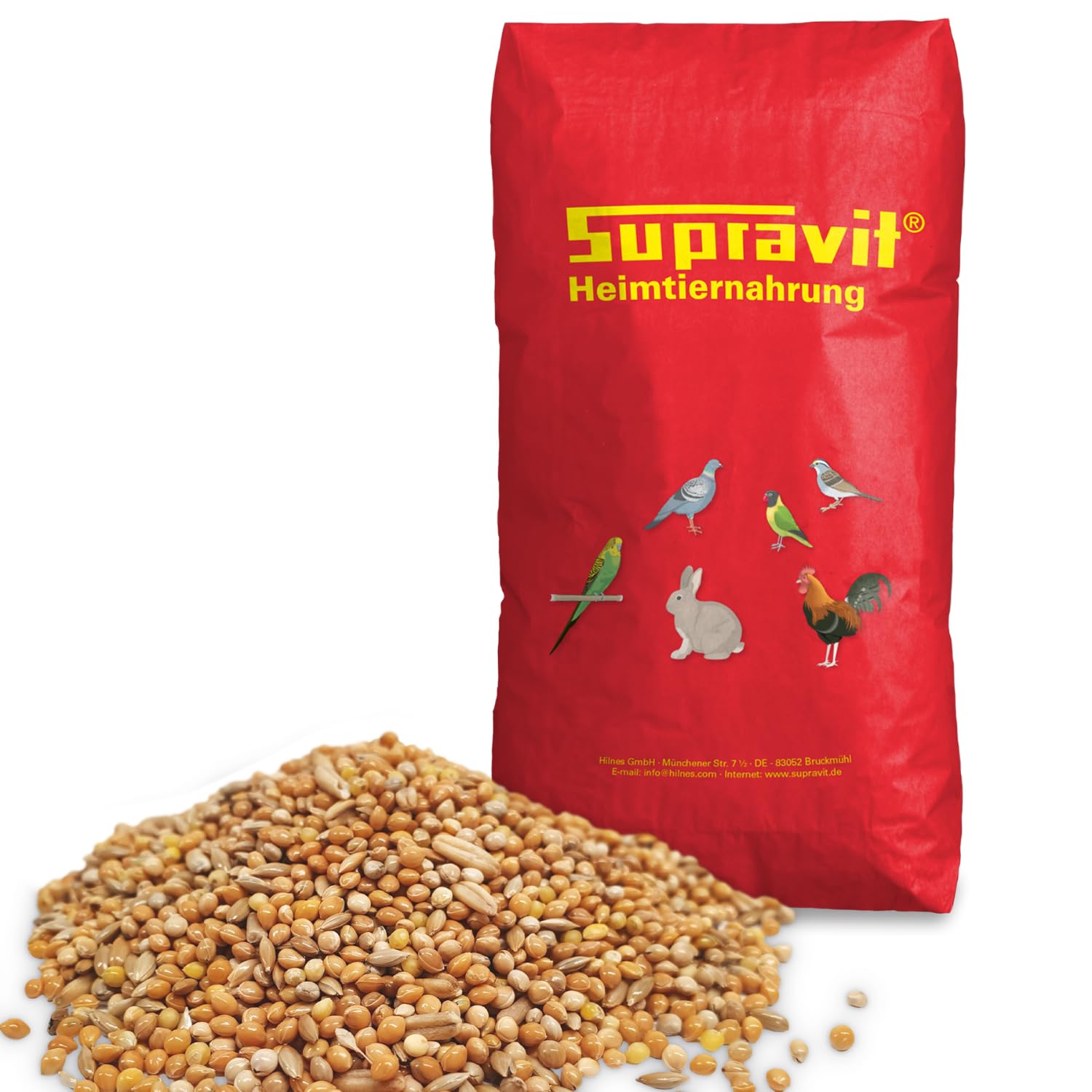 Supravit Wellensittichfutter Basis 25 Kg - Basis Körnermischung für Sittiche