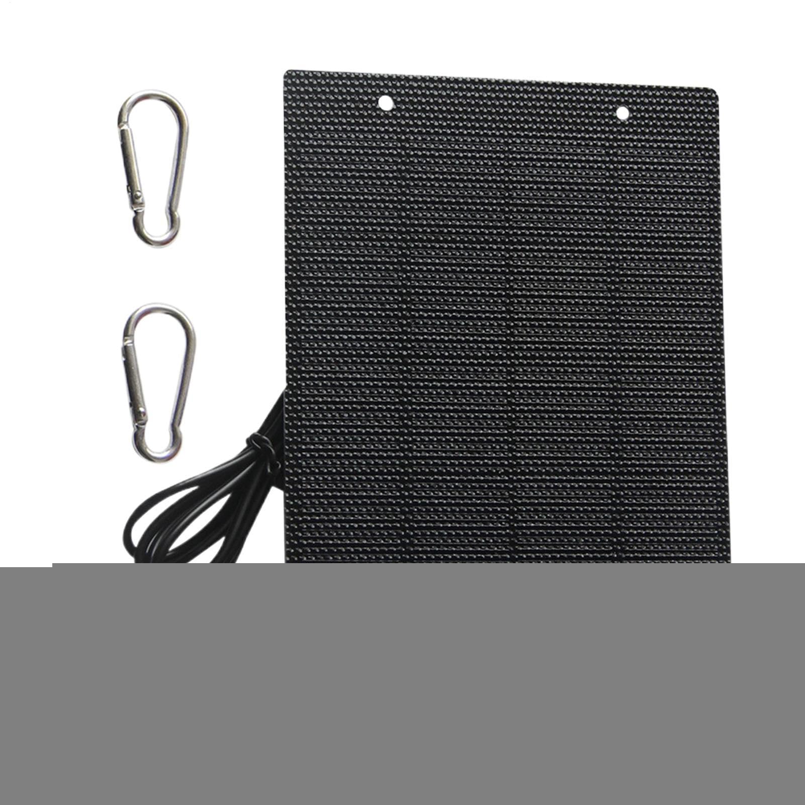Panel solar portátil de 50W compacto con protección inteligente para viajes y acampadas 8