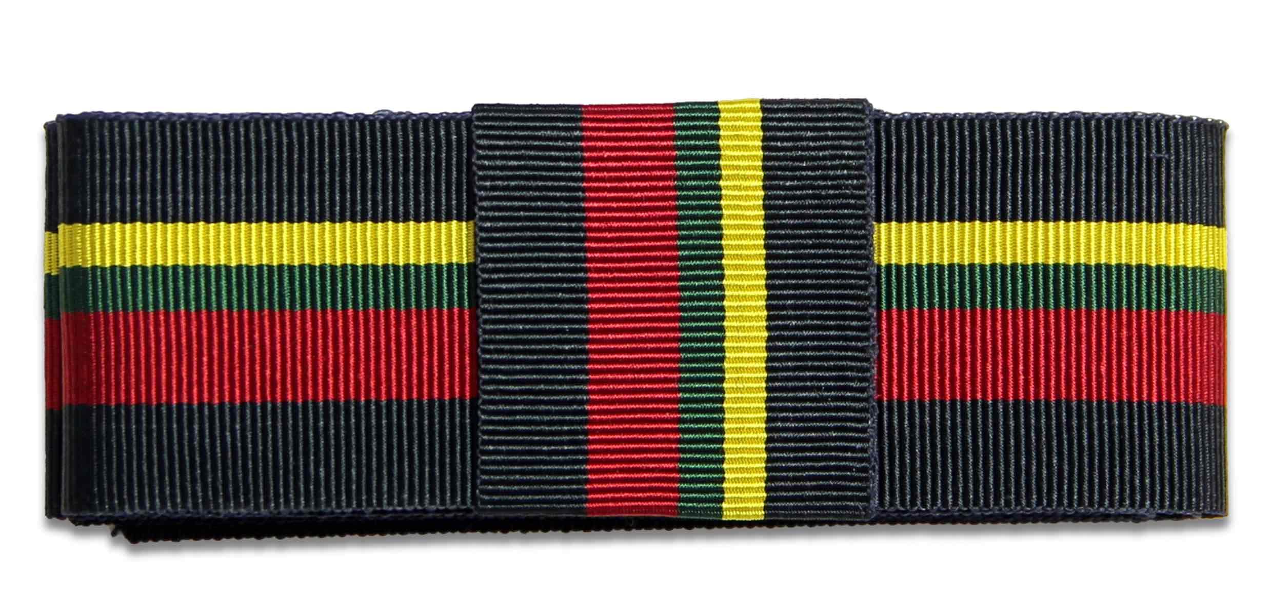 Royal Marines Regiment Ribbon for any brimmed hat 1 metre (cut to length - no loop) / Dark Blue/Yellow/Green/Red