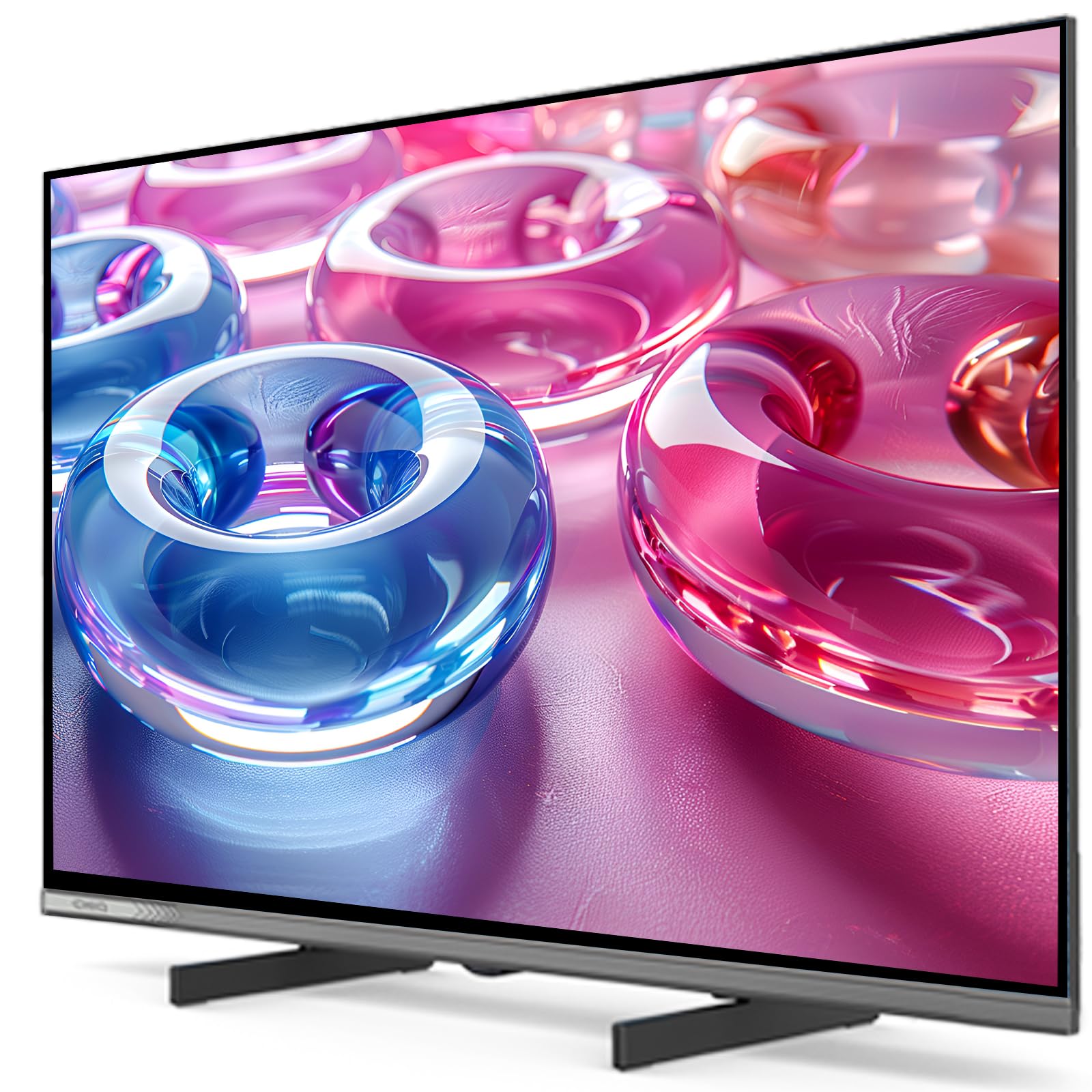 CHiQ L32FM9E 32 Pollici (80 cm) FHD Smart TV, HDR10 & HLG, Dolby Audio, Dbx-tv, Triple Tuner DVB-C/T/T2/S/S2, Chromecast integrato, Wi-Fi Dual-Band, Metallo Senza Cornice