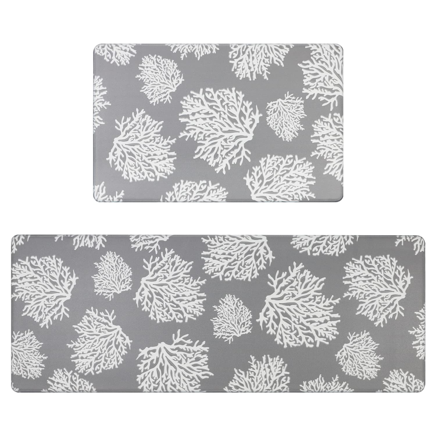 Falflor Kitchen Rug and Mats Cushioned Anti Fatigue Comfort Standing