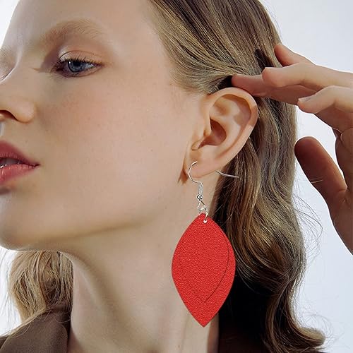 Miniatura 21 de Picheng Sábanas lisas de piel sintética de color sólido de 13.8 x 53 pulgadas, rollo de piel sintética suave muy adecuado para hacer manualidades