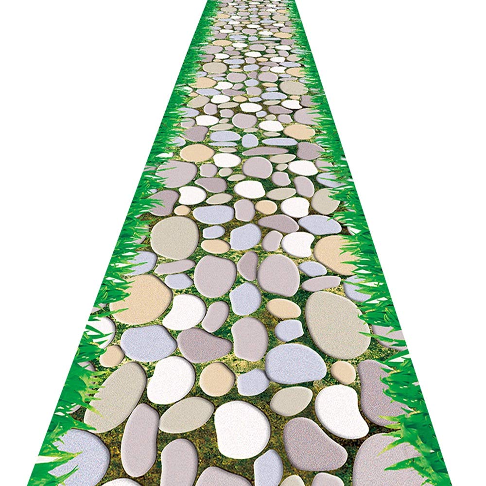 Alfombras de pasillo largo lavables con diseño de carretera para decorar las entradas del hogar